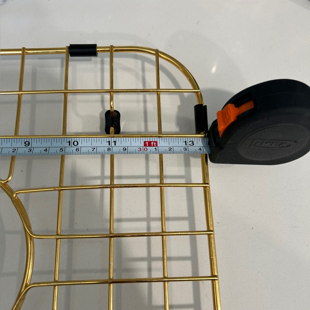 Kitchen Sink Bottom Two Grids, Racks, Protector Matte Gold - Picture 4 of 8